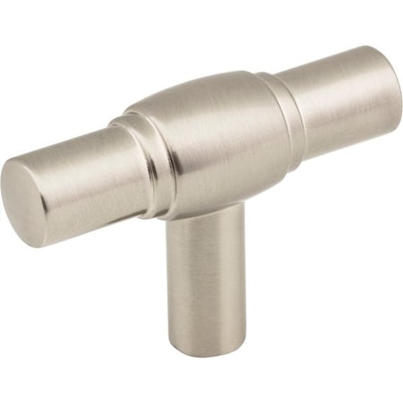 Jeffrey Alexander 2" Satin Nickel Hayworth Cabinet "T" Knob 885L-SN